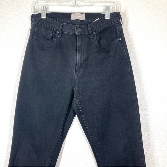 Everlane Womens High Waist Straight Jeans 29 Faded Black Denim Cotton - Picture 6 of 16